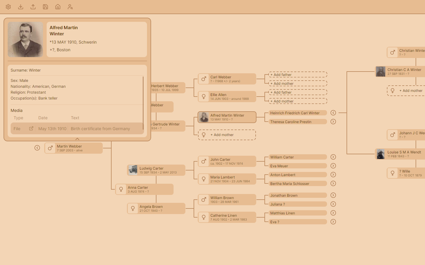 Theme preview: Toffee