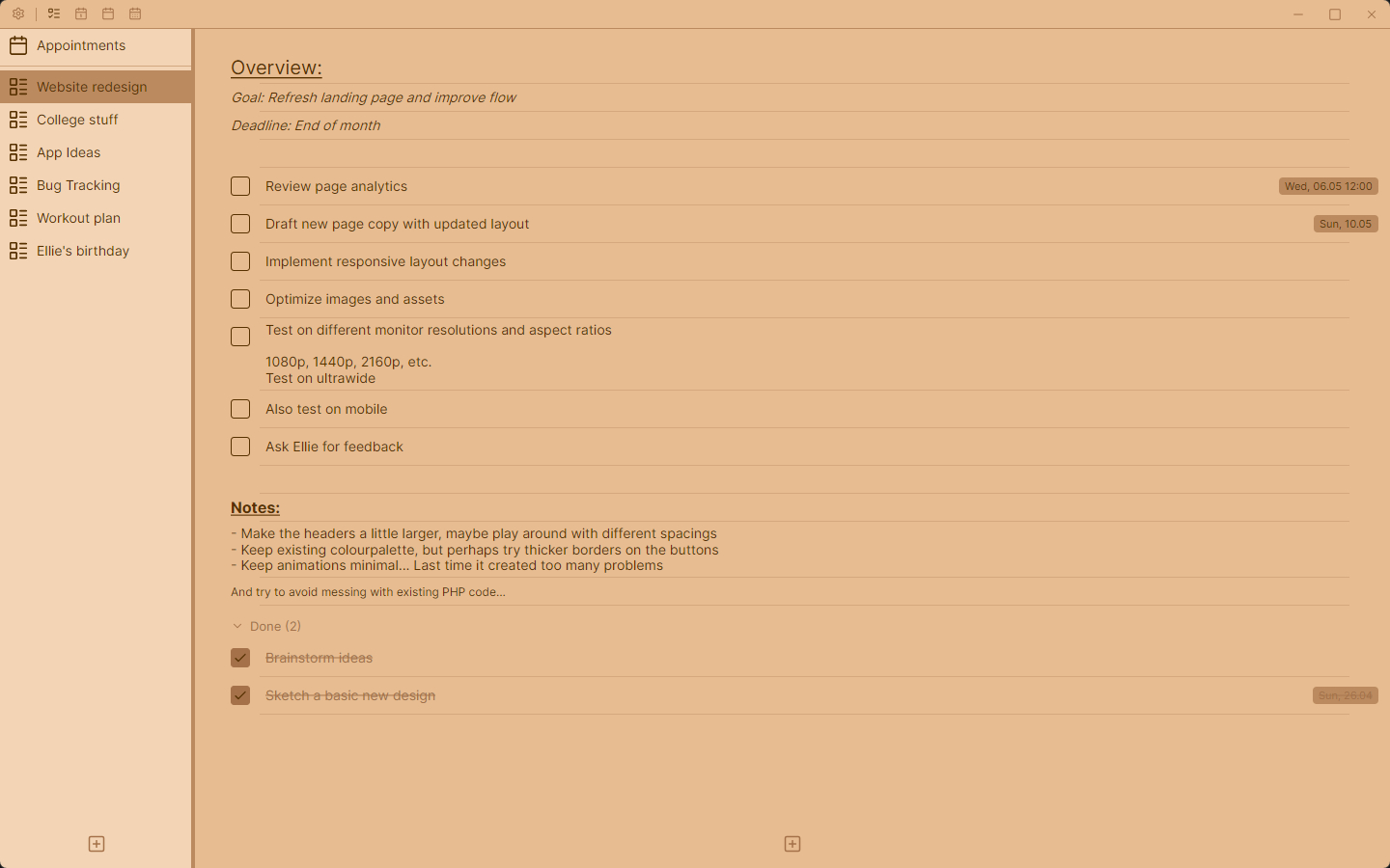 Theme: Toffee